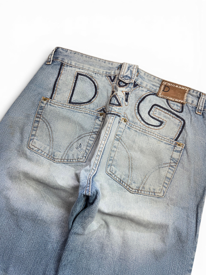 Dolce & Gabbana jeans — full length flat lay