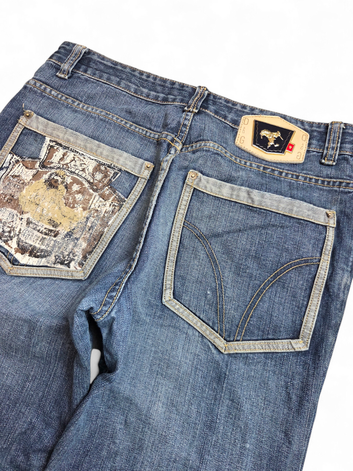 Dolce & Gabbana jeans — leg and hem detail