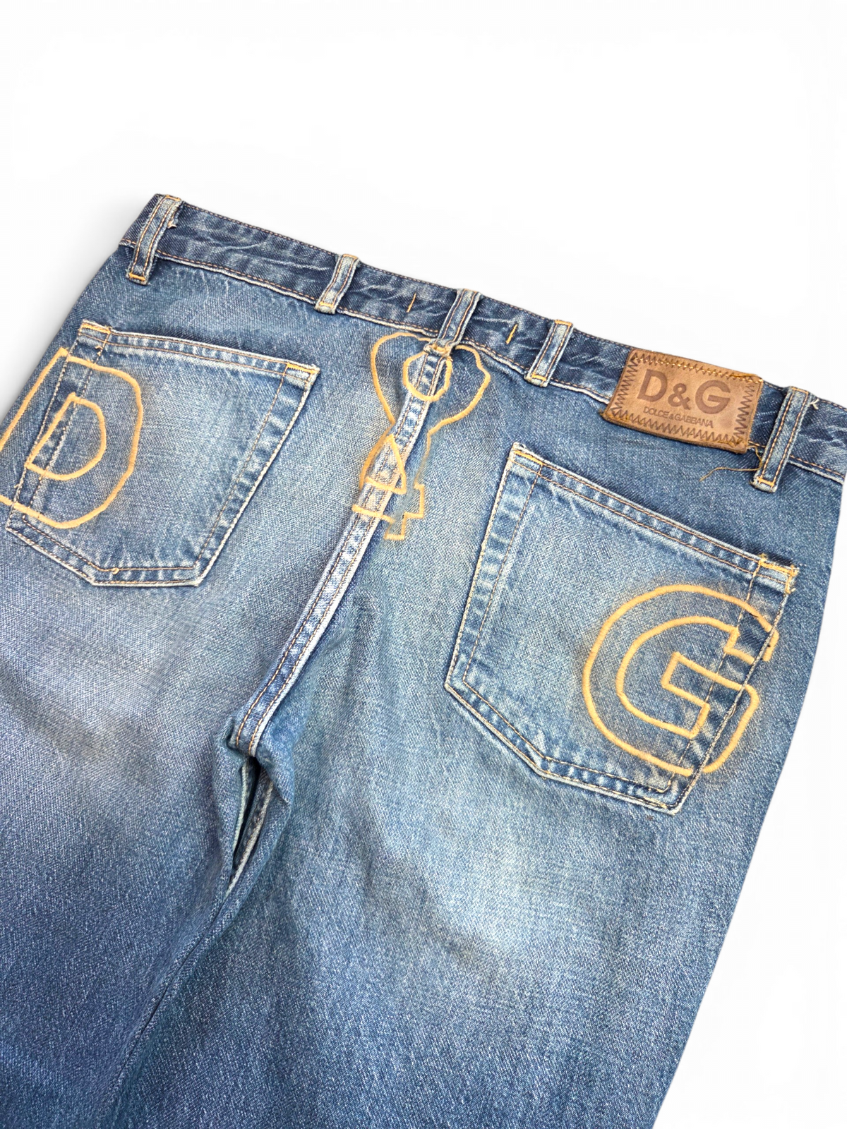 Dolce & Gabbana jeans — full length flat lay