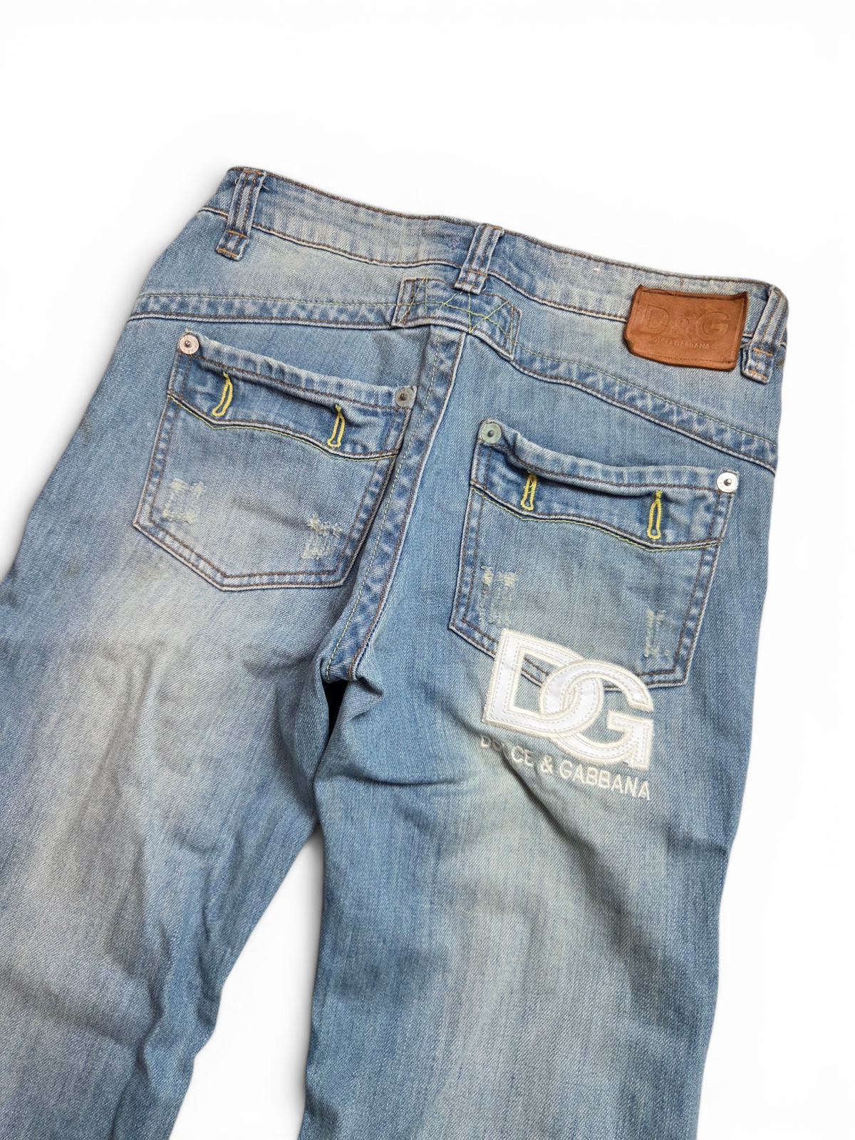 Dolce & Gabbana jeans — full length flat lay