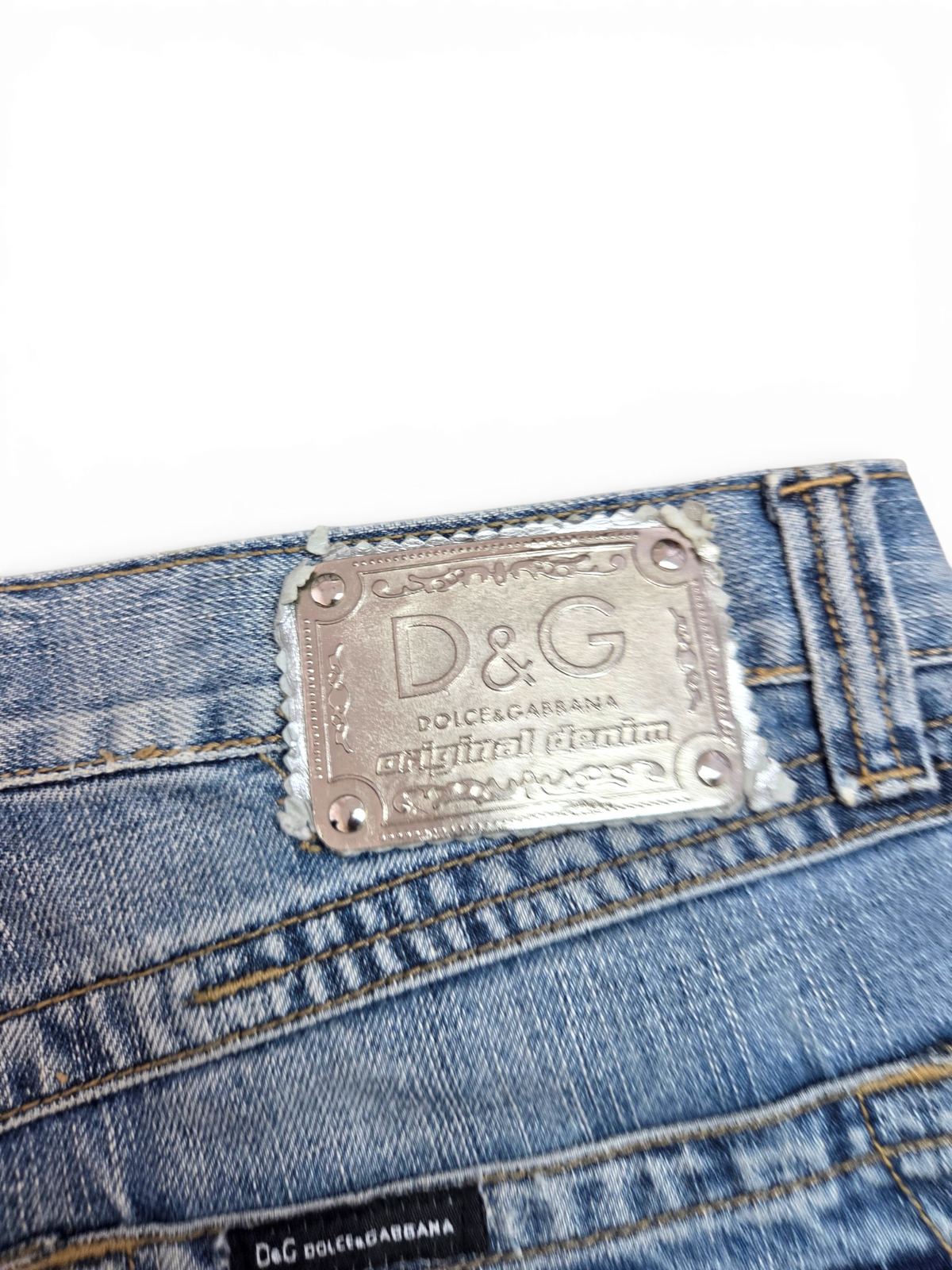 Dolce & Gabbana jeans — waistband and hardware detail