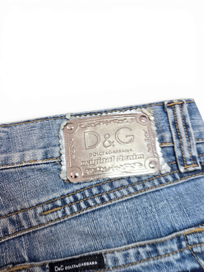 Dolce & Gabbana jeans — waistband and hardware detail