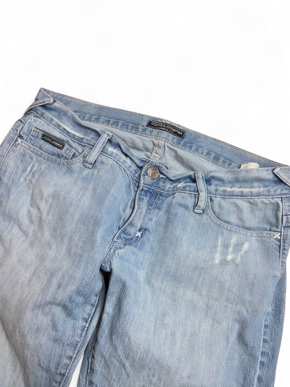 Dolce & Gabbana jeans — waistband and hardware detail