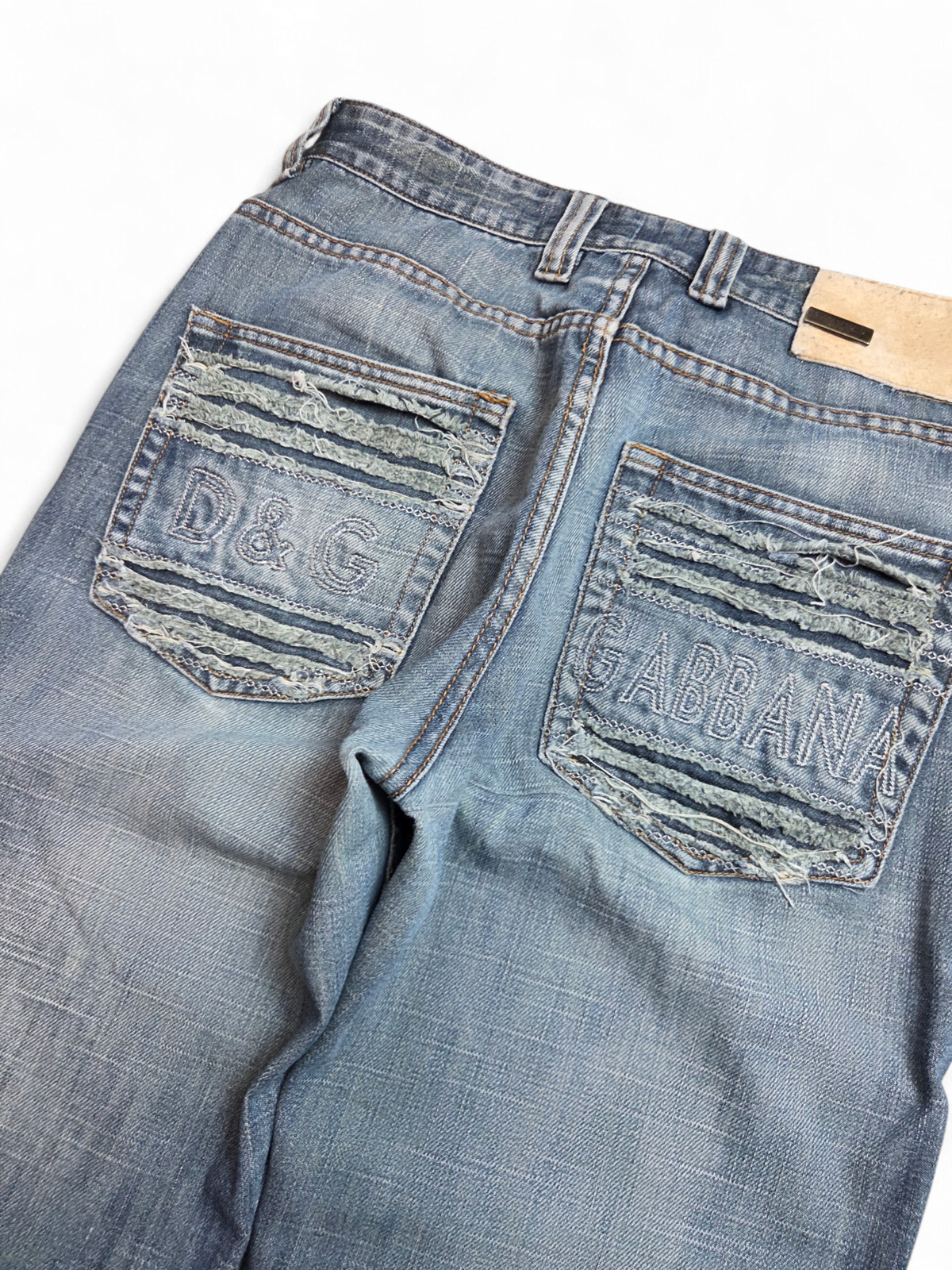 Dolce & Gabbana jeans — leg and hem detail