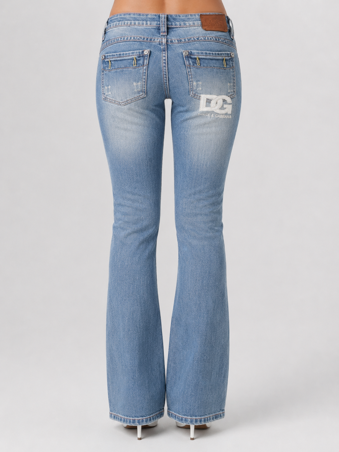 Dolce & Gabbana jeans — worn on model, detail