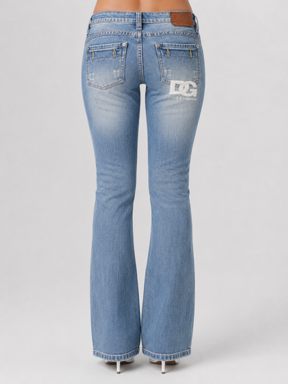 Dolce & Gabbana jeans — worn on model, detail