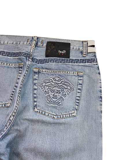 Versace Vintage Jeans jeans — full length flat lay