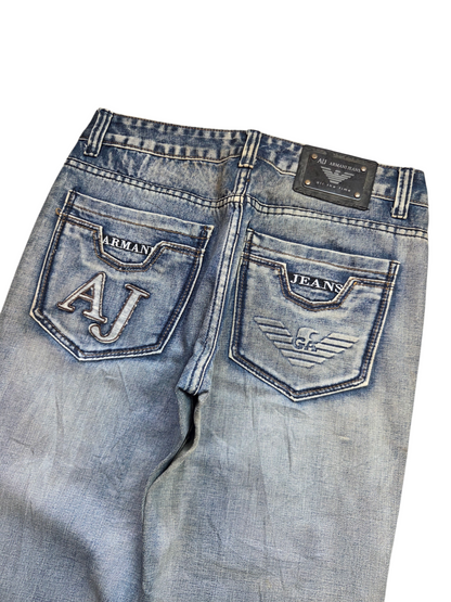 Armani Jeans jeans — leg and hem detail
