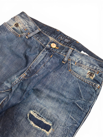 Armani jeans — full length flat lay