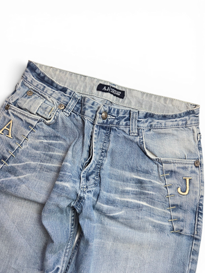 Emporio Armani jeans — leg and hem detail