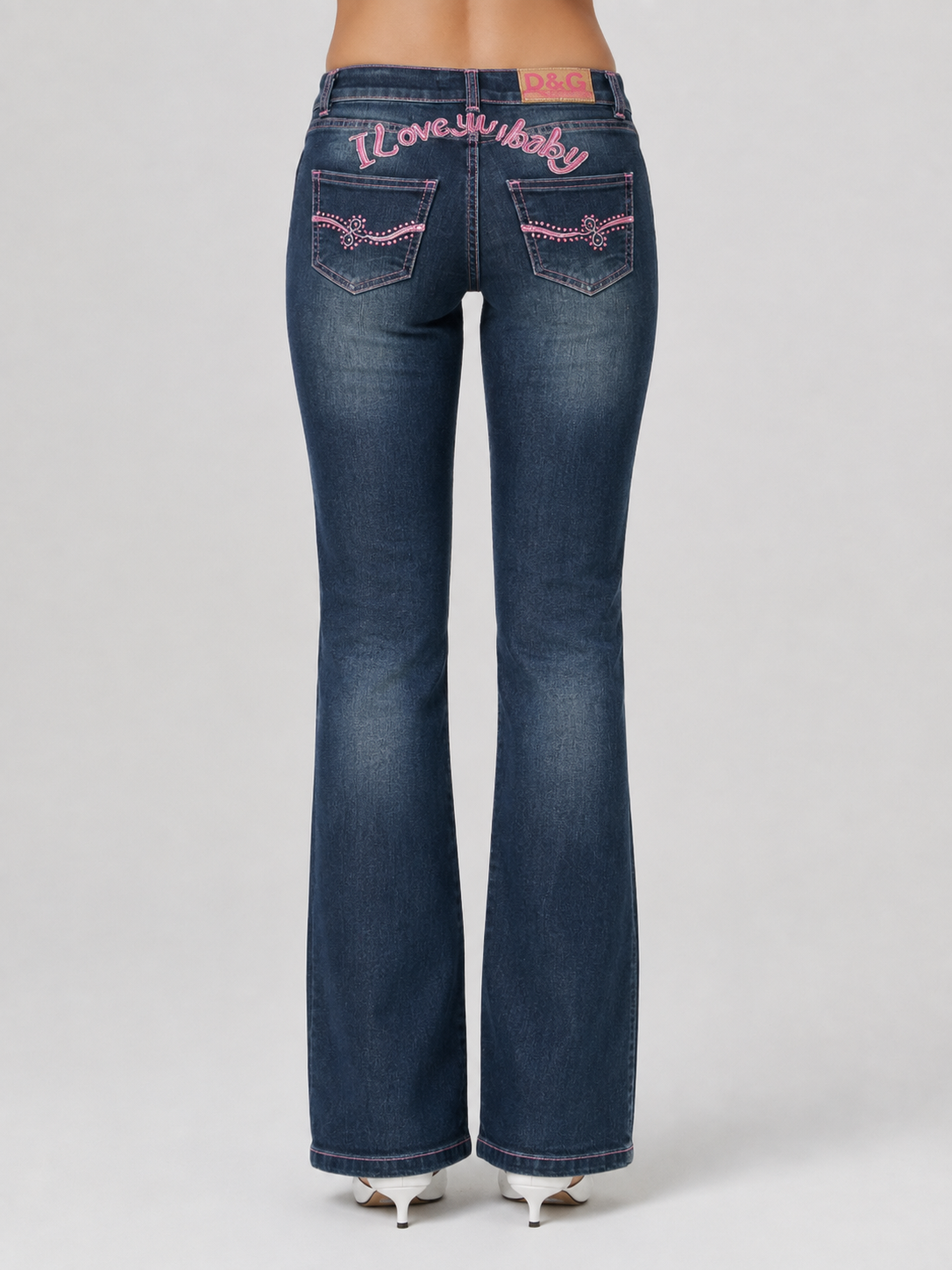 Dolce & Gabbana jeans — worn on model, detail