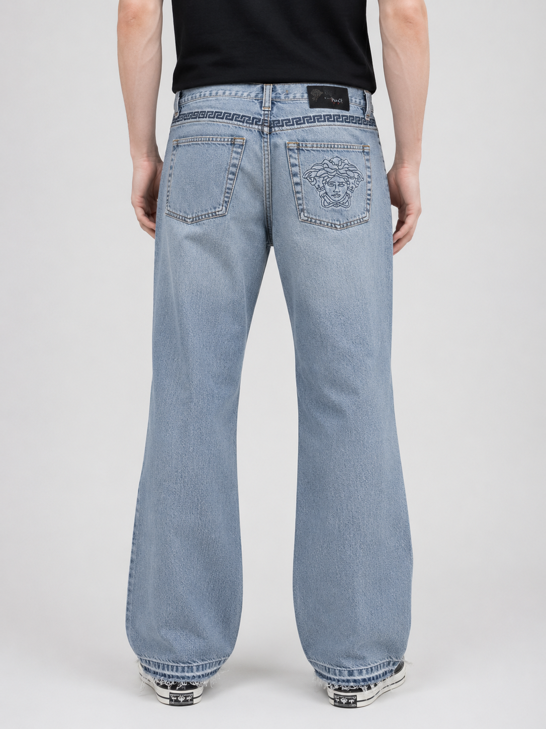Versace Vintage Jeans jeans — worn on model, front
