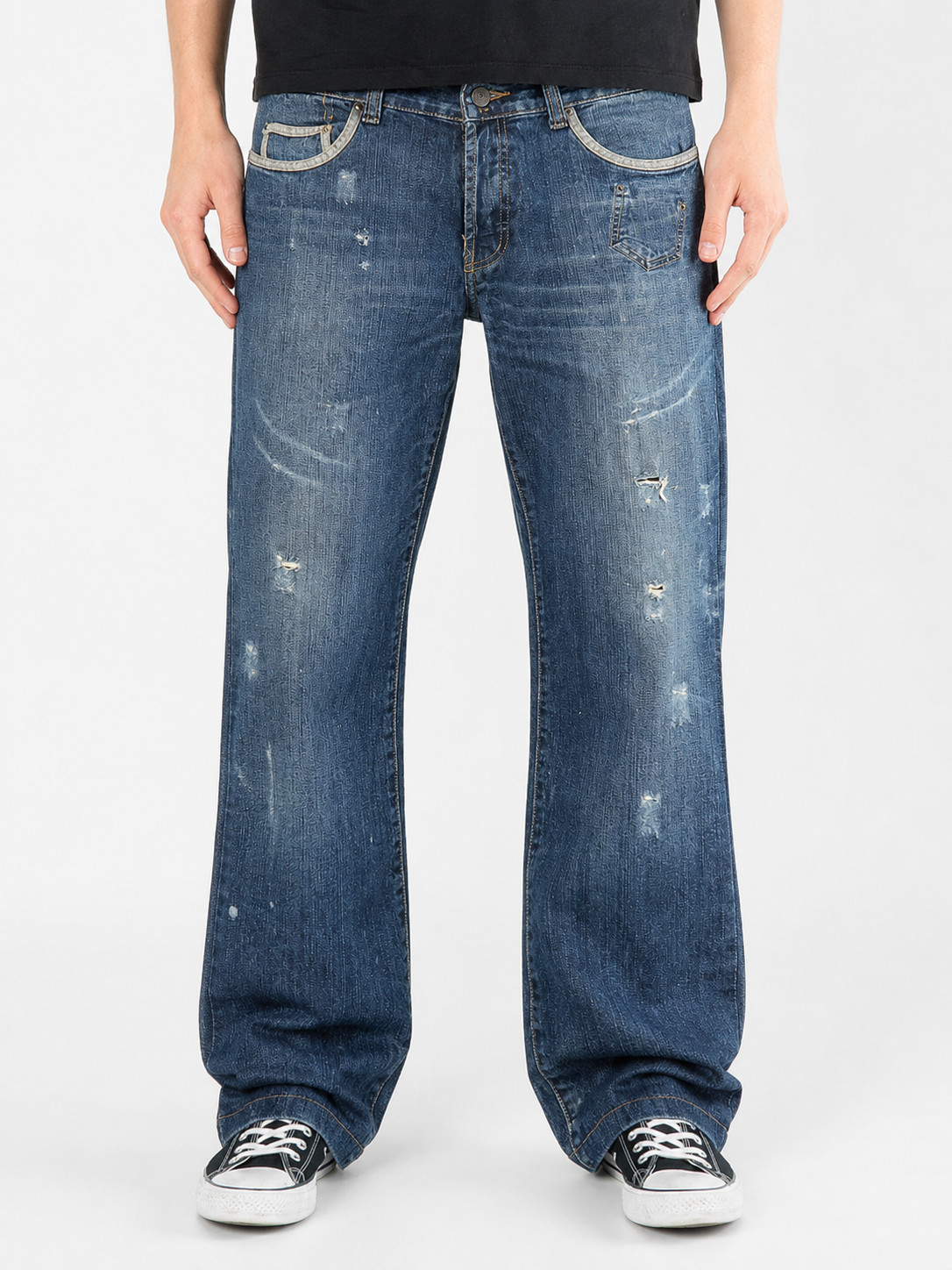 Dolce & Gabbana jeans — full length flat lay
