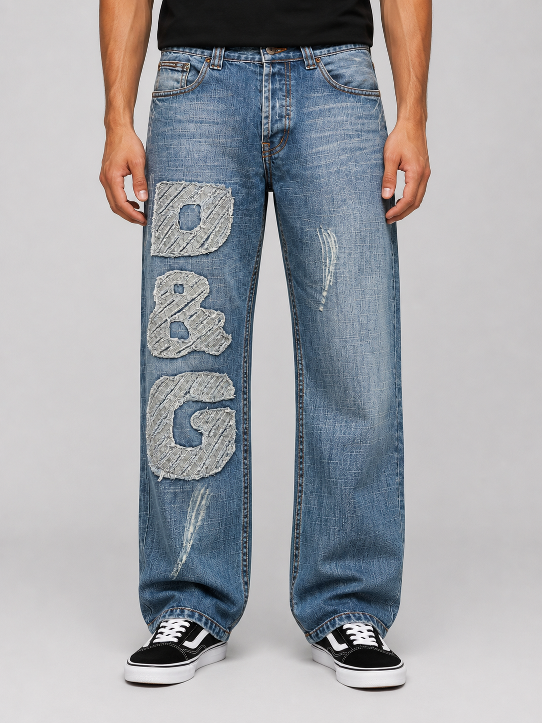 Dolce & Gabbana jeans — worn on model, detail
