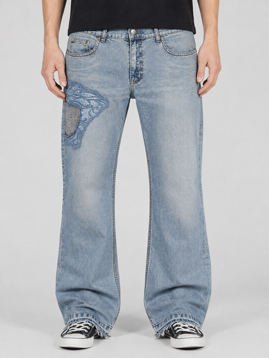 Versace Vintage Jeans jeans — worn on model, back