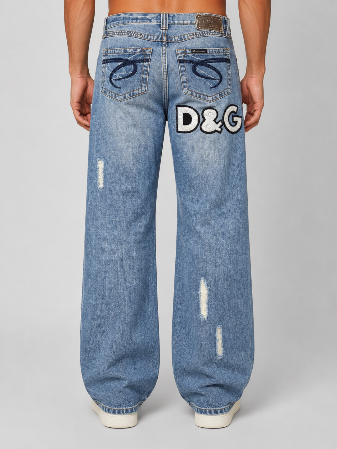 Dolce & Gabbana jeans — worn on model, front
