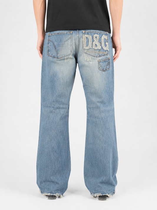 Dolce & Gabbana jeans — worn on model, front