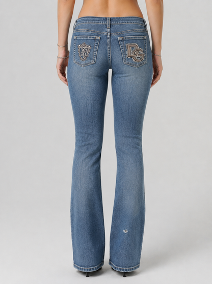 Dolce & Gabbana jeans — worn on model, detail