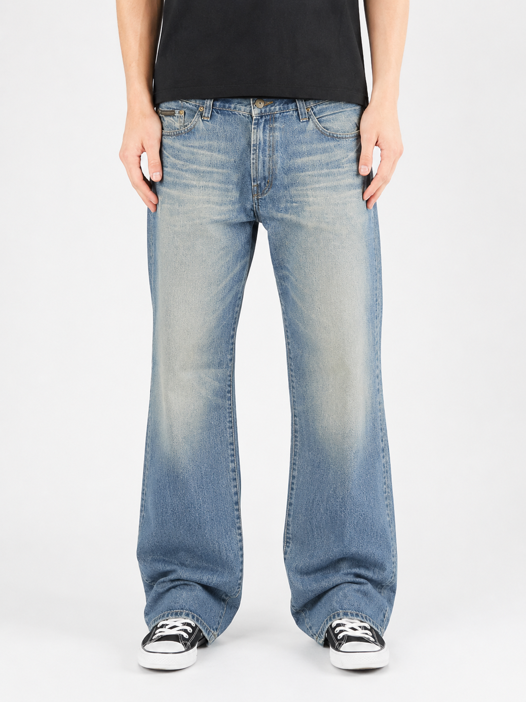 Dolce & Gabbana jeans — full length flat lay