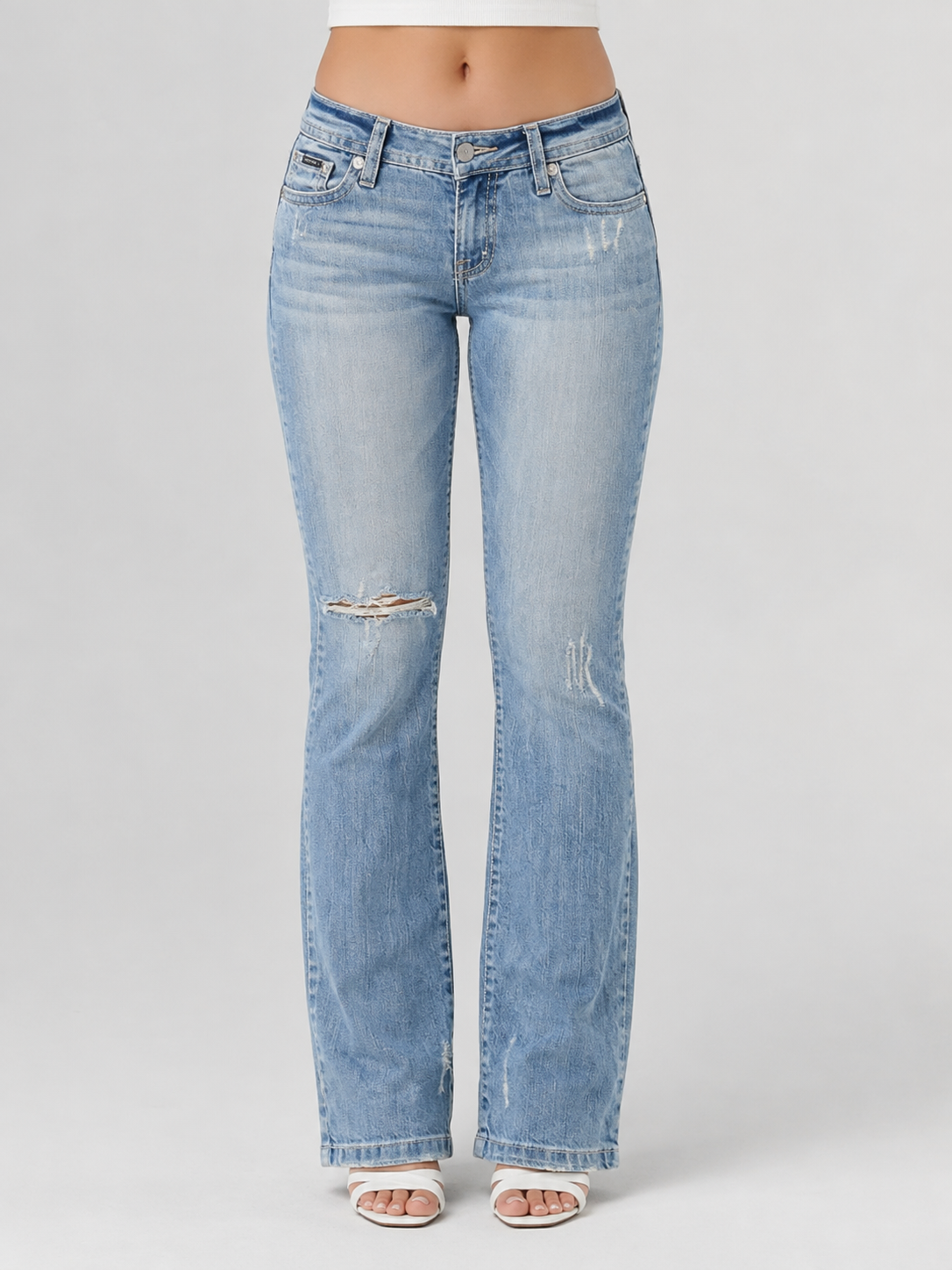 Dolce & Gabbana jeans — worn on model, detail