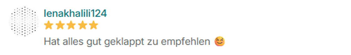 Verified 5-star Vinted review