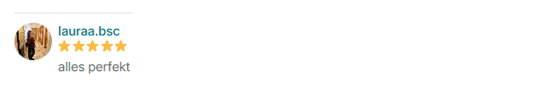 Verified 5-star Vinted review
