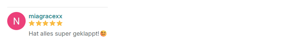 Verified 5-star Vinted review